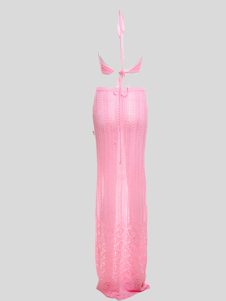 MEY White Crochet Dress