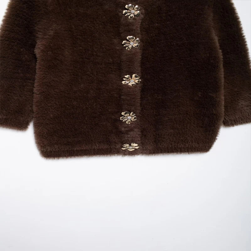 LOM Brown Buckled Sweater