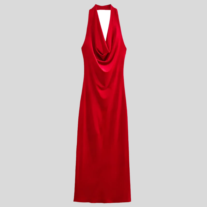 RED Red Maxi Evening Dress