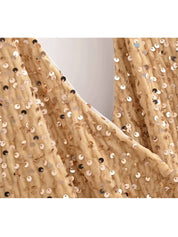 JOL Sequin Halter Evening Dress