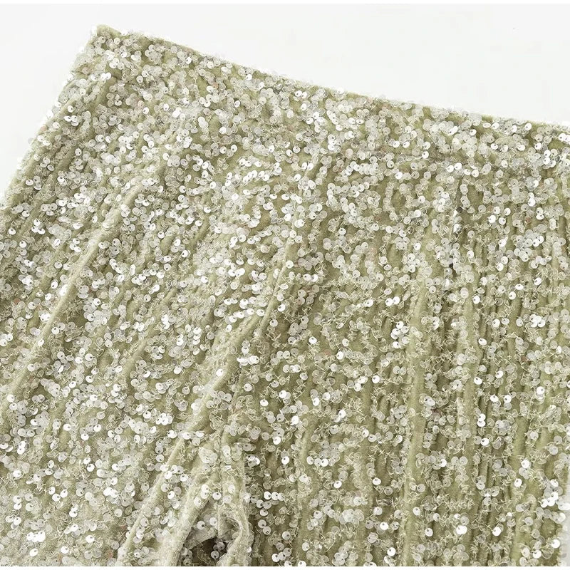 TT Sequin Flare Pants