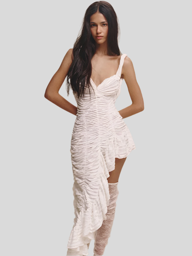 Jenifer White Asymmetric Dress