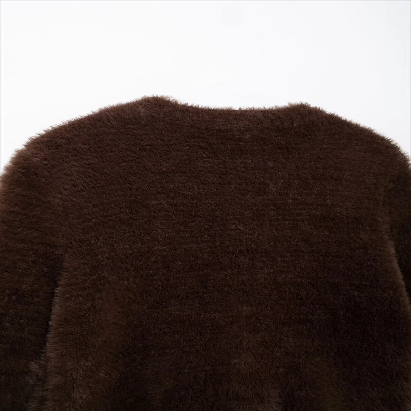 LOM Brown Buckled Sweater