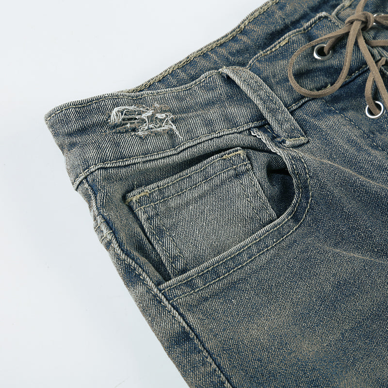 YU Low Vintage Bell Jeans