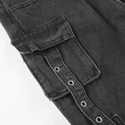 UO Wide Vintage Black Jeans