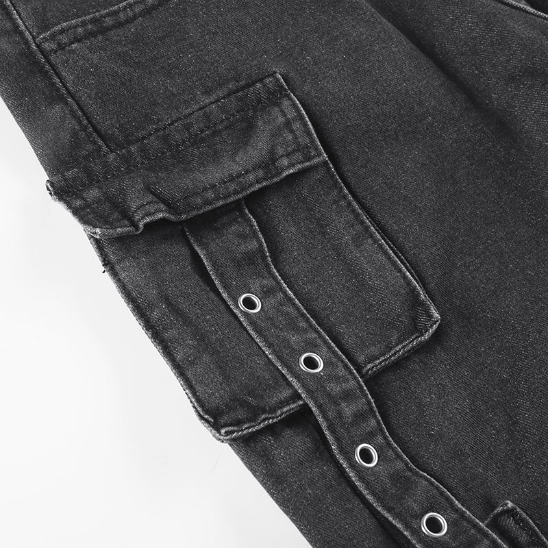 UO Wide Vintage Black Jeans