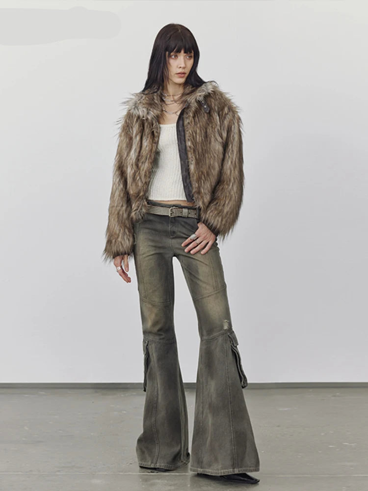 LOM Belted Fur Coat