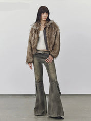 LOM Belted Fur Coat