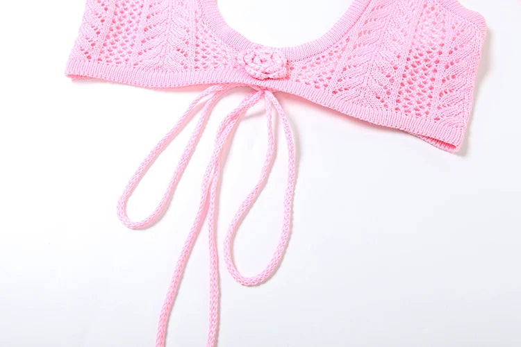 MEY White Crochet Dress