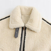 White Faux Shearling Coat