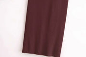 JI Brown Halter Dress
