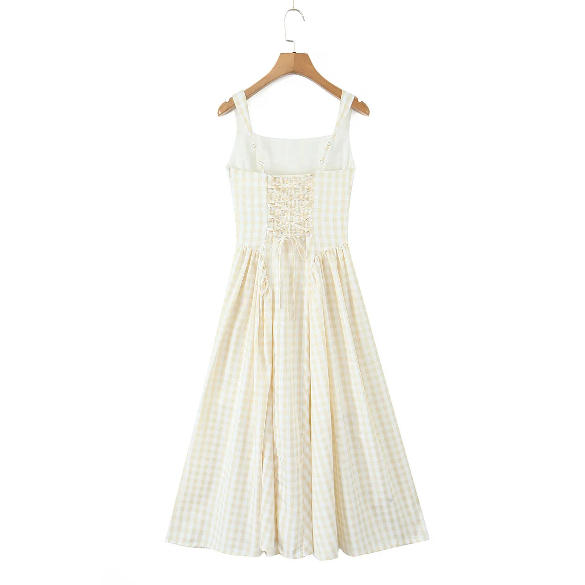 Yaela- Puffy plaid dress