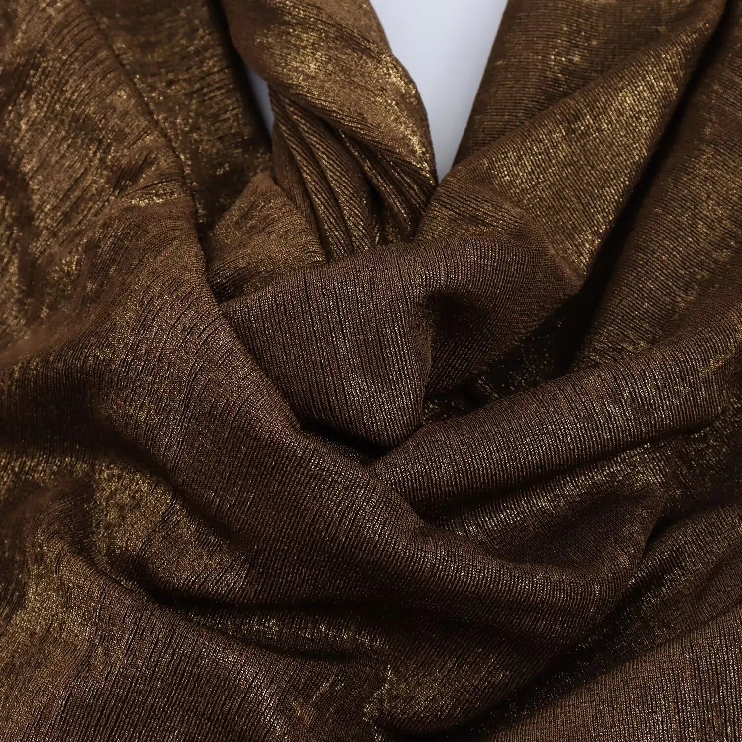 SIP Brown Halter Evening Dress