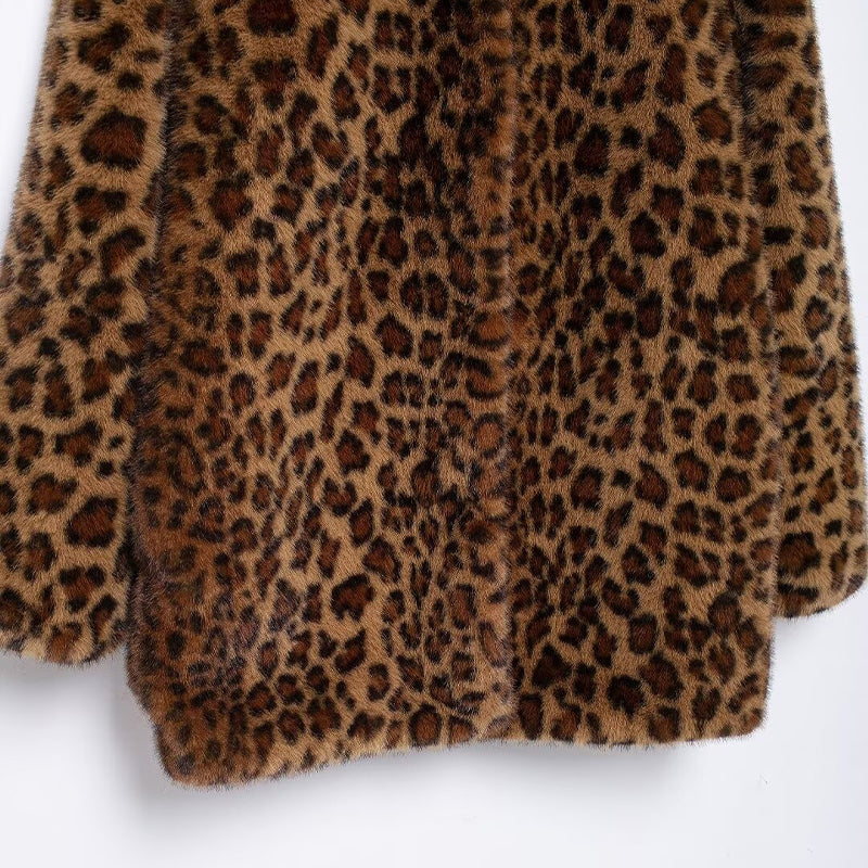 MOM Leopard Fur Coat