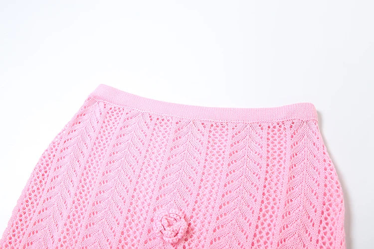 MEY White Crochet Dress