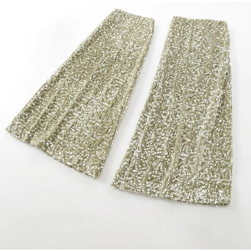 TT Sequin Flare Pants