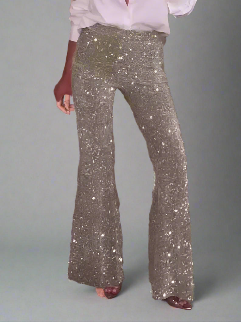 TT Sequin Flare Pants