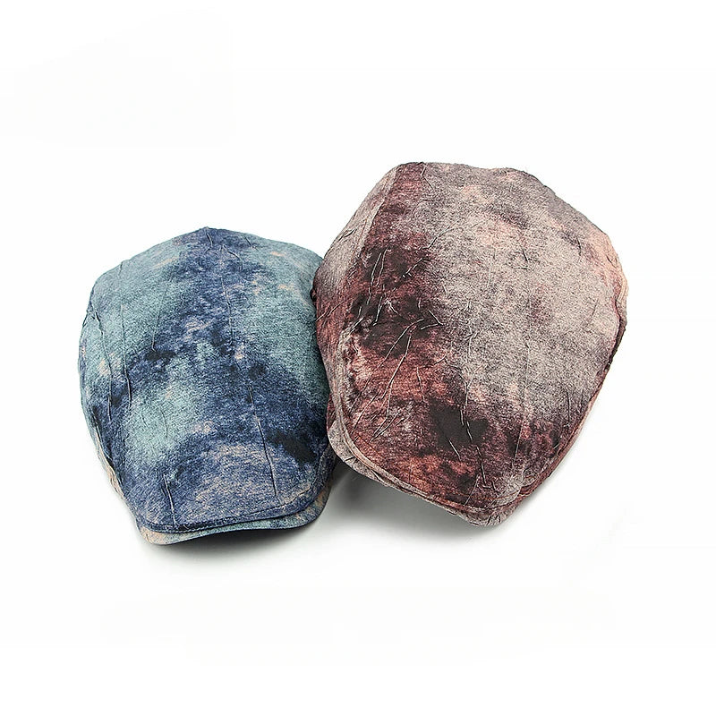 The Orion Hat – Tie-Dye Graffiti Beret