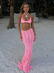 MEY White Crochet Dress