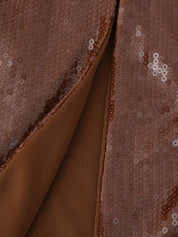 KEND Brown Sequin Evening Dress
