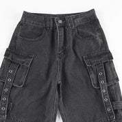 UO Wide Vintage Black Jeans