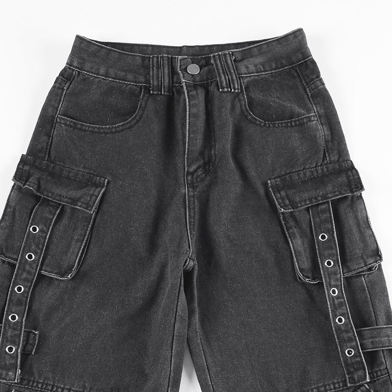 UO Wide Vintage Black Jeans
