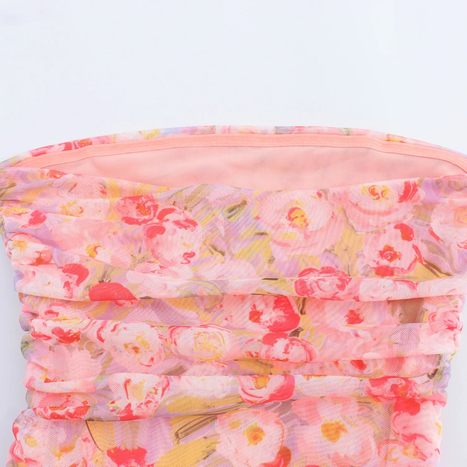 SP Floral Satin Backless Dress