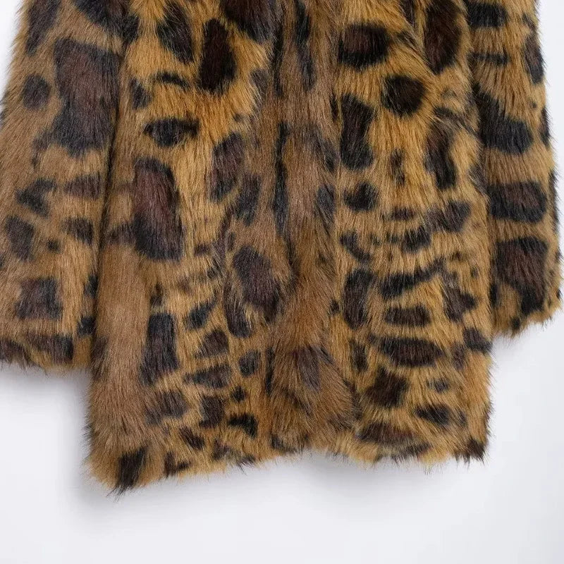 J Leopard Fur Jacket