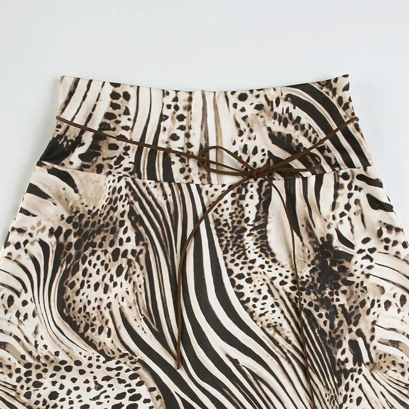 J Vintage Leopard Skirt