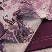 VI Vintage Purple Print Skirt