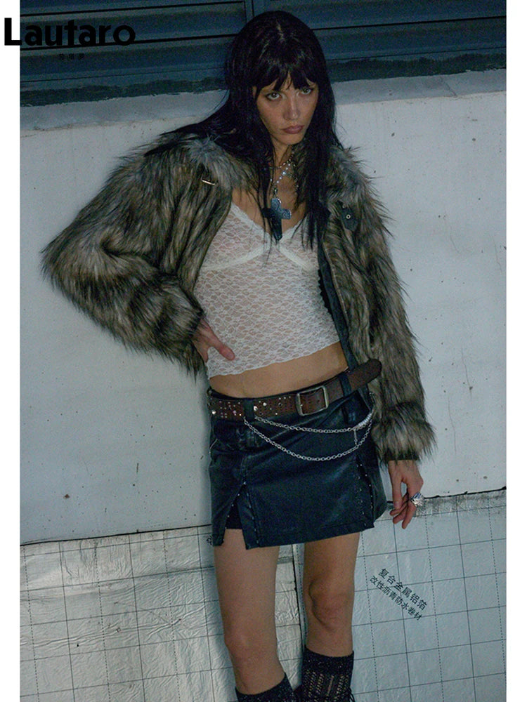 LOM Belted Fur Coat