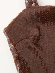 KEND Brown Sequin Evening Dress