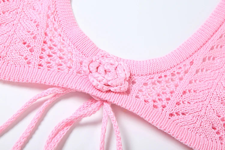 MEY White Crochet Dress