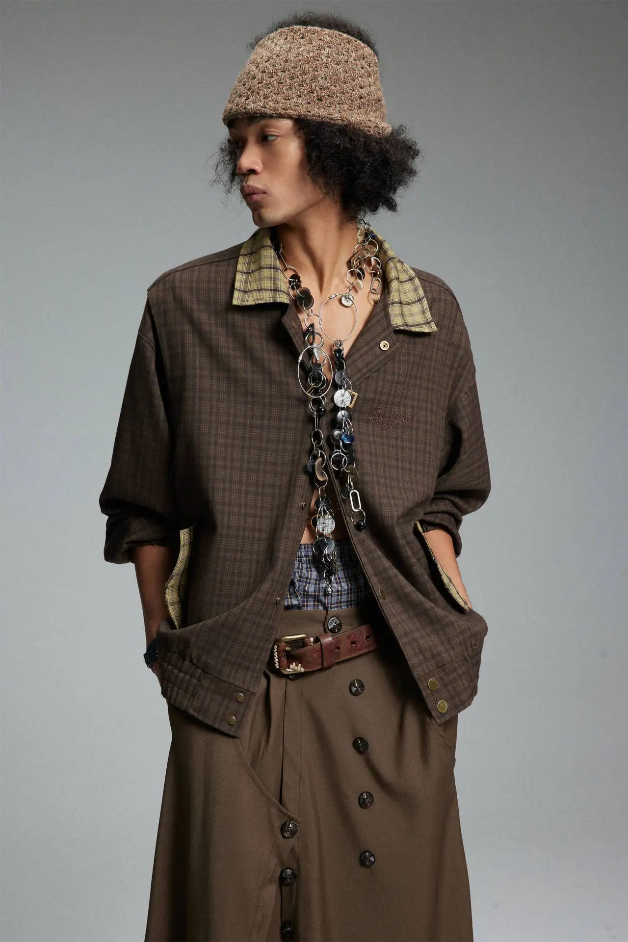 YAN Vintage Plaid Jacket