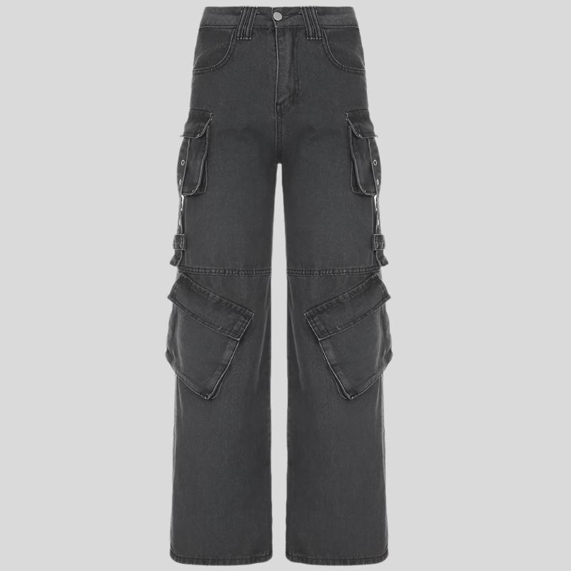 UO Wide Vintage Black Jeans