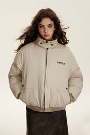 WO White Fur-Lined Coat