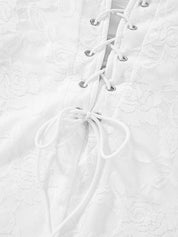 kim Fitted White Jumpsuit