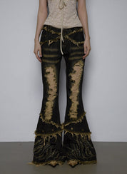 UI Distressed Vintage Bell Jeans