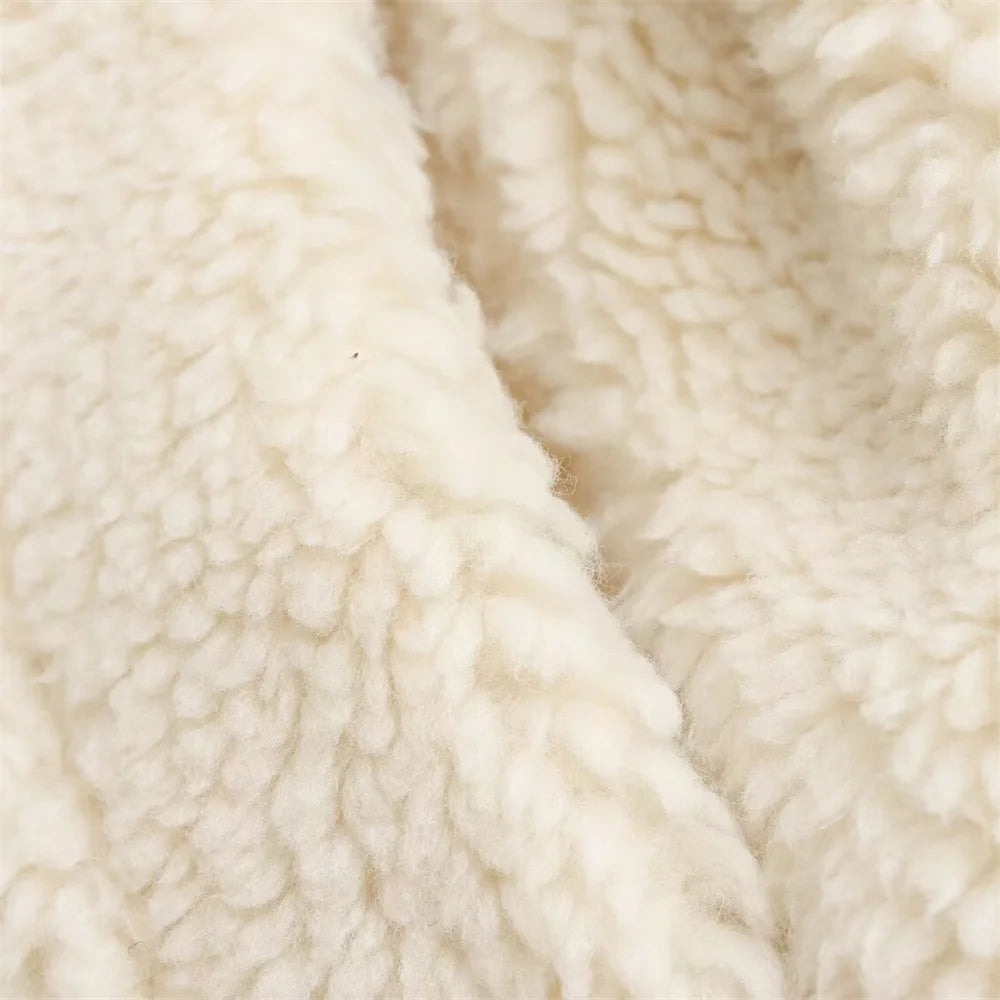 White Faux Shearling Coat
