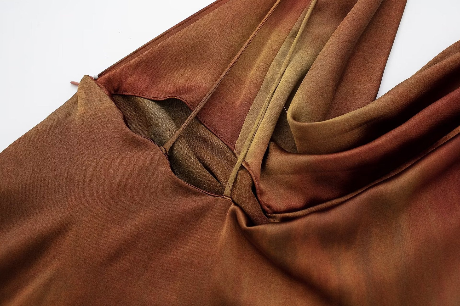 LOR Orange Satin Dress