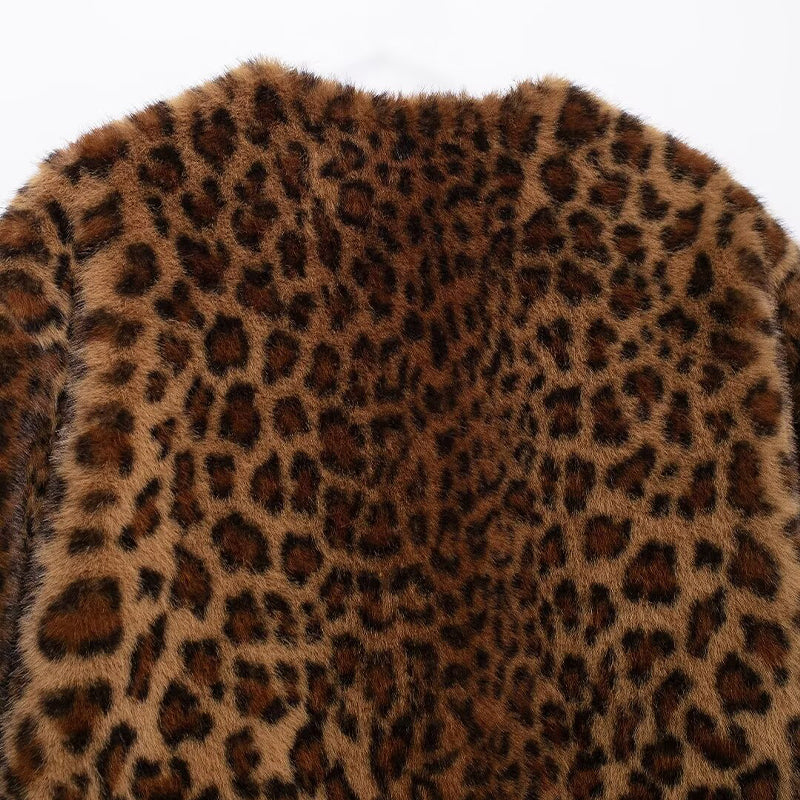 MOM Leopard Fur Coat