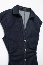 Jein Button Denim Dress
