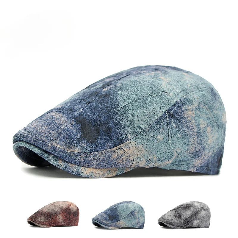 The Orion Hat – Tie-Dye Graffiti Beret