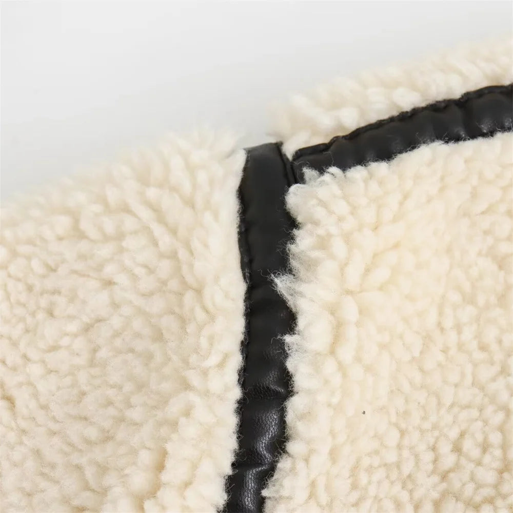 White Faux Shearling Coat