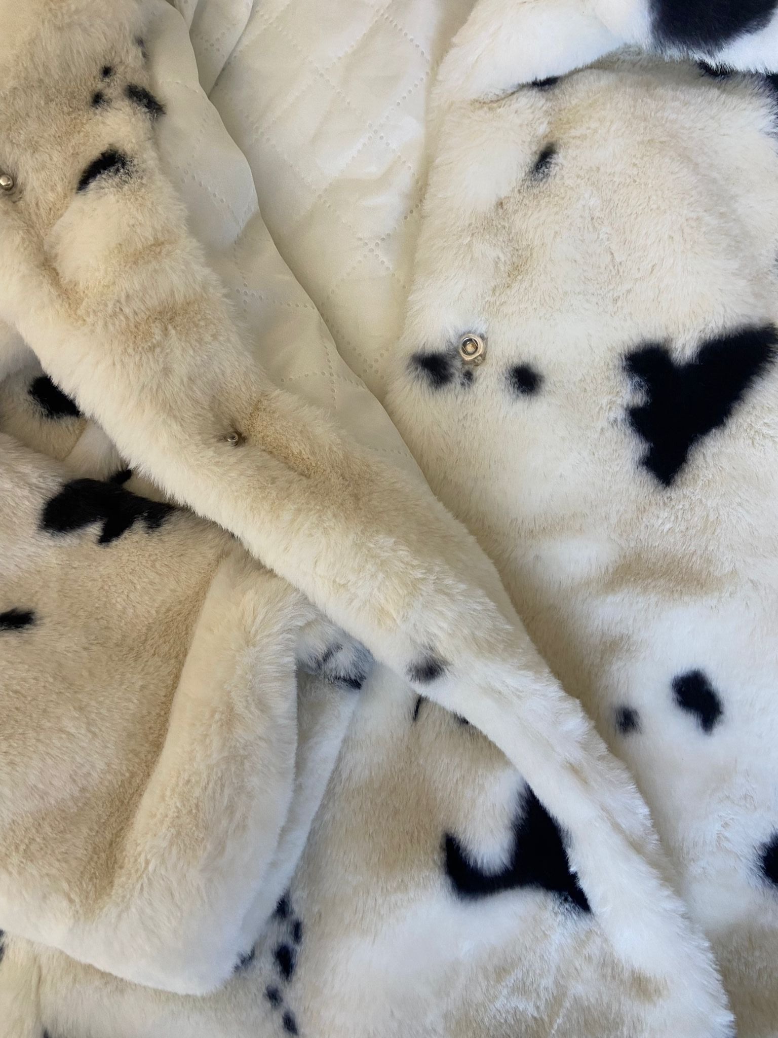 MILK Short Dalmatian Fur Coat