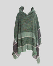 H Multi-Color Hooded Poncho