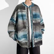 HOHNKNG Striped Button Sweater