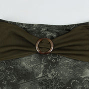 J Floral Belted Maxi Skirt