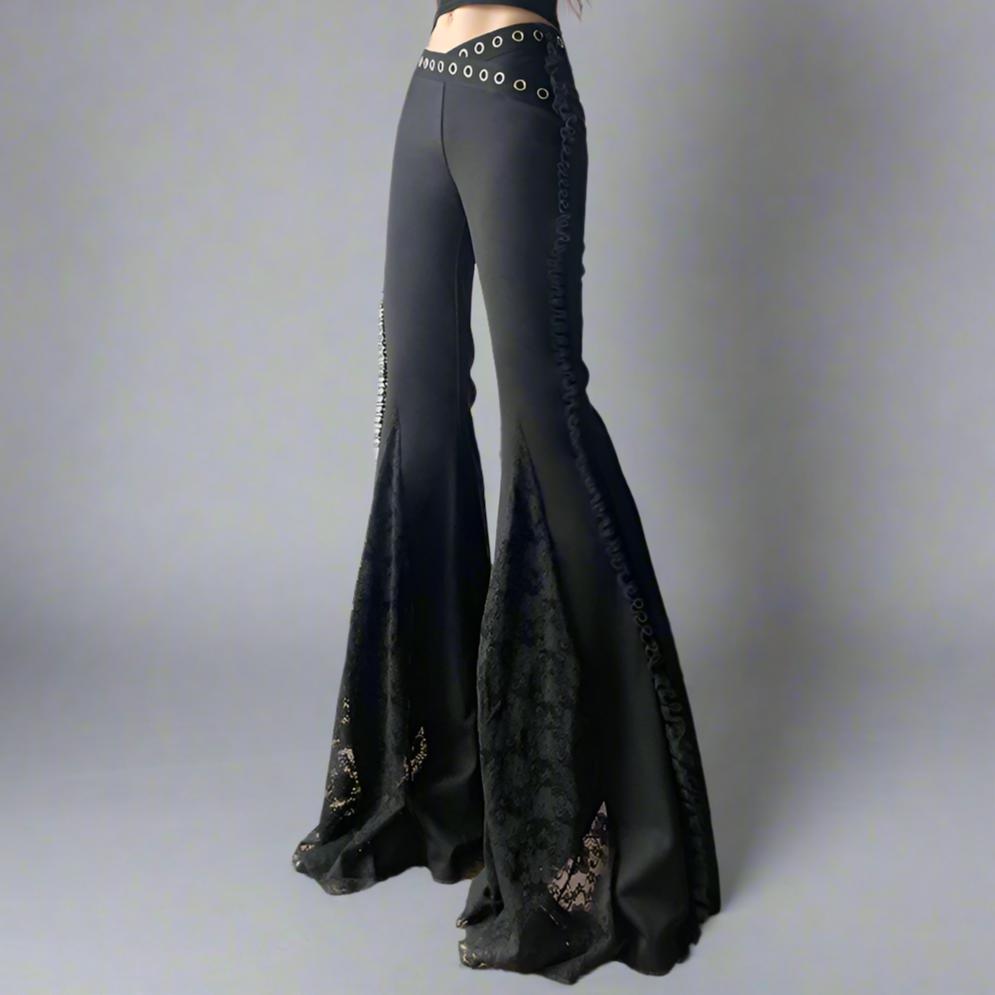 Mag Stud-Lace Flare Pants