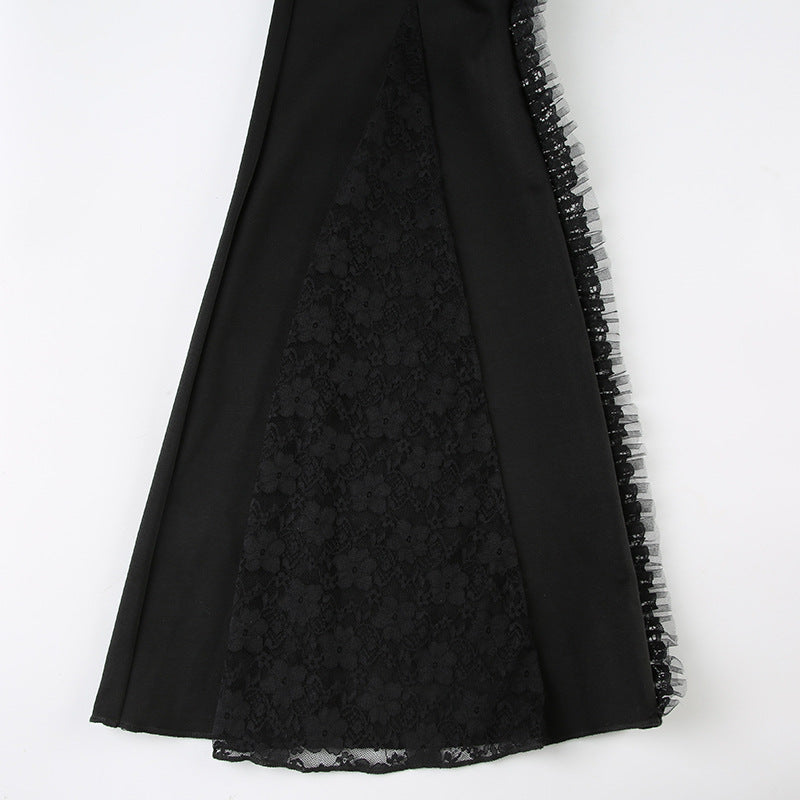 Mag Stud-Lace Flare Pants